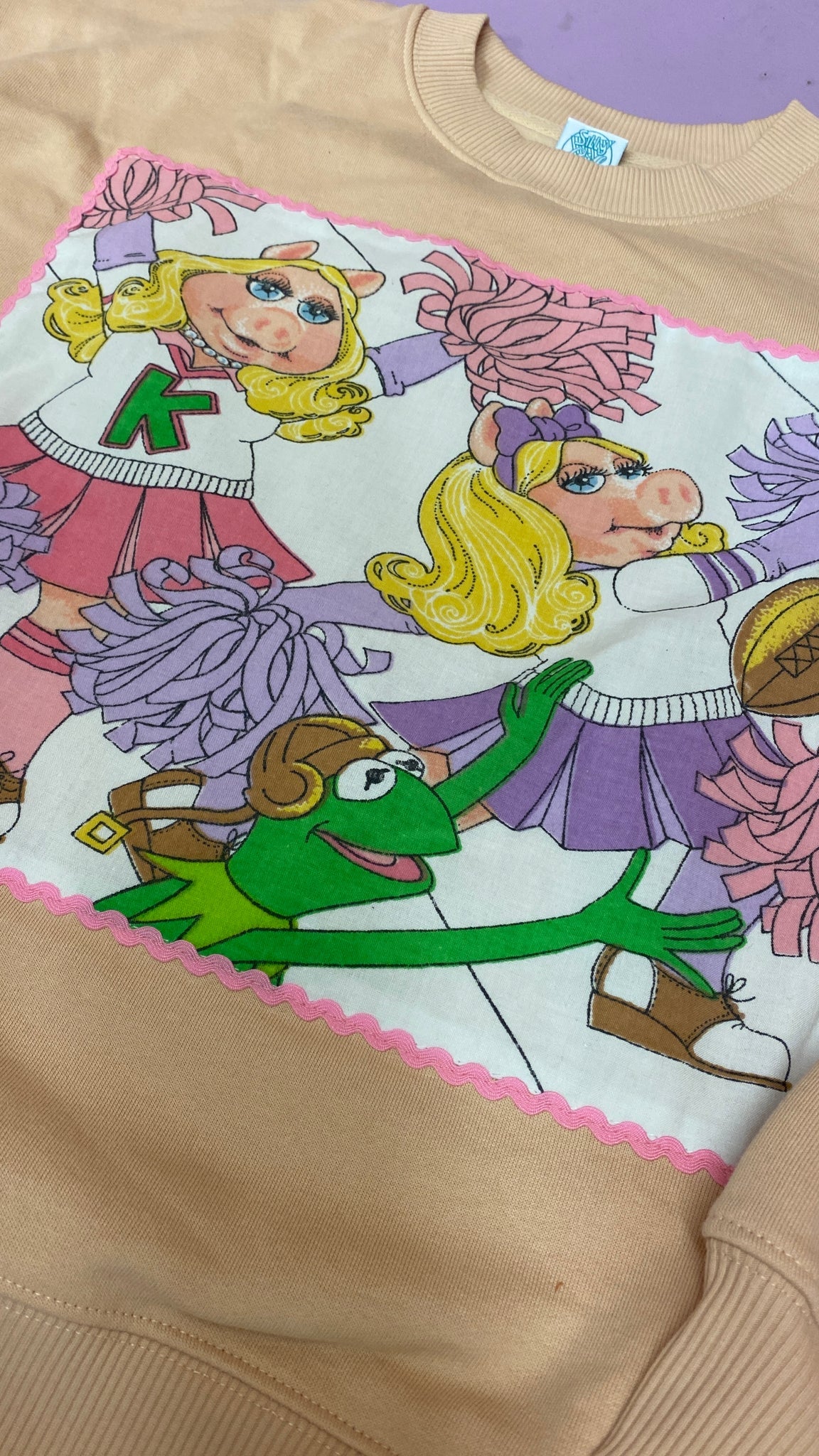 LISA JUMPER - size medium Piggy design up cycled by Silly Girl Club