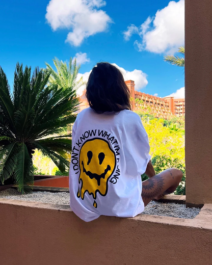 Melting Smile Graphic oversized t-shirt by My own Bohome
