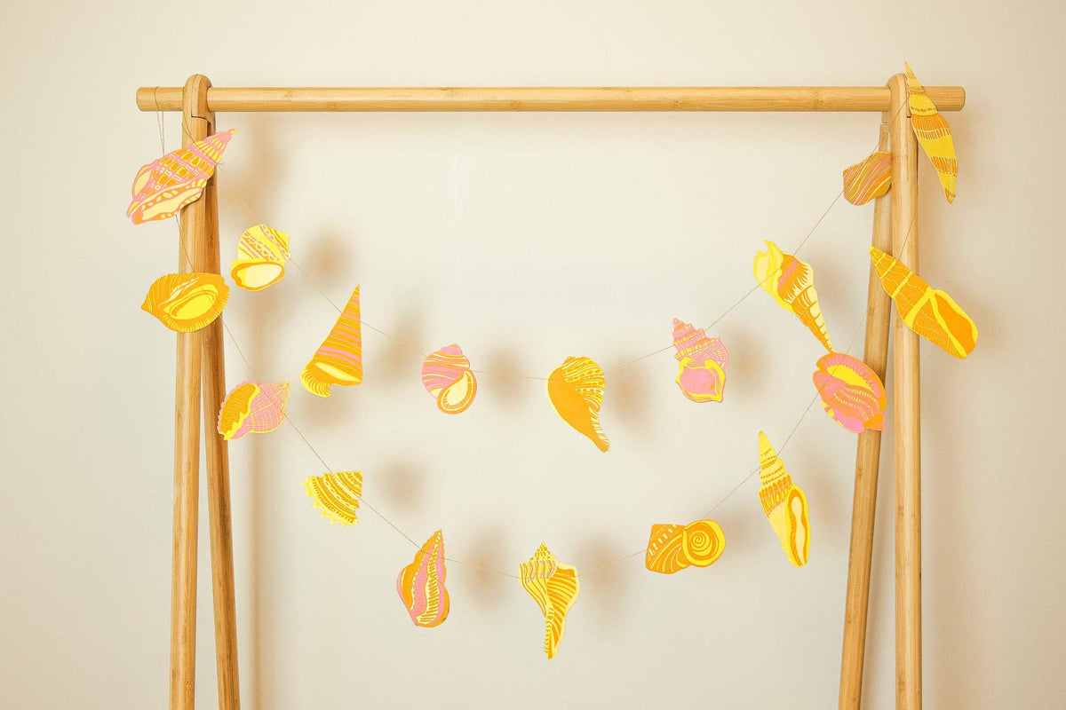 Shell Sewn Garland By East End Press