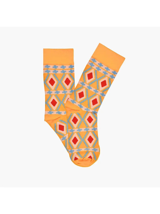 Nomad Orange Socks by Afropop