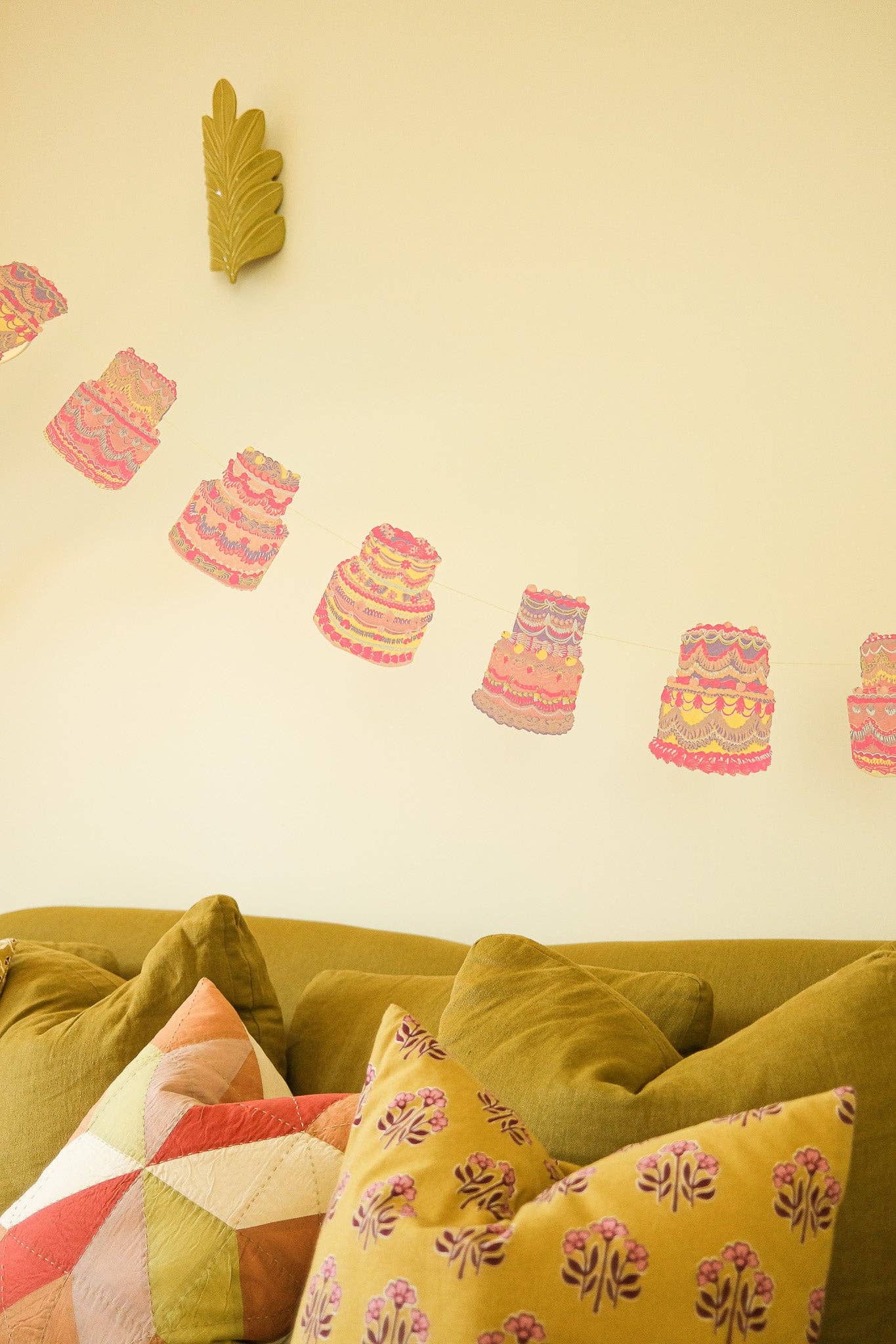Celebration / Birthday CAKES Sewn Garland By East End Press