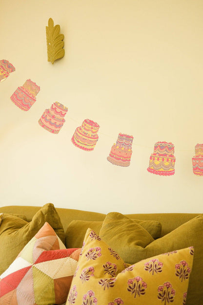 Celebration / Birthday CAKES Sewn Garland By East End Press
