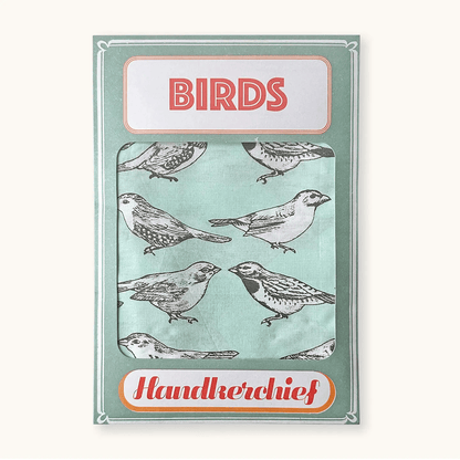 Blue Birds Handkerchief Pocket Square Bandana by Sukie