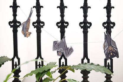 BATS Sewn Garland Decoration By East End Press