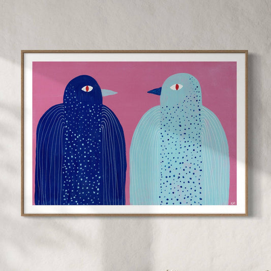 Blue Birds By Nancy McKie