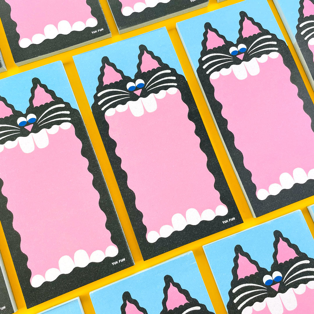 Big Mouth Cat Notepad By YUK FUN