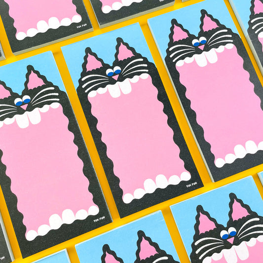 Big Mouth Cat Notepad By YUK FUN