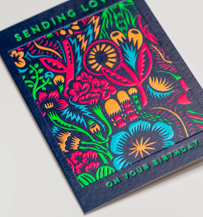 Pangsurr Sending Love on Your Birthday Greeting Card by Hanna Werning