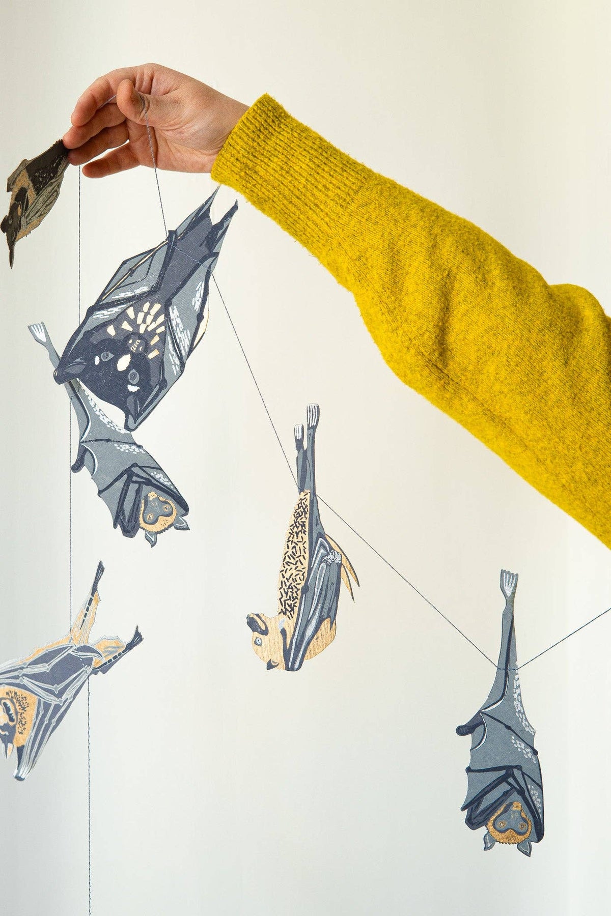 BATS Sewn Garland Decoration By East End Press