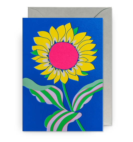 Solros Floral Greeting Card by Hanna Werning