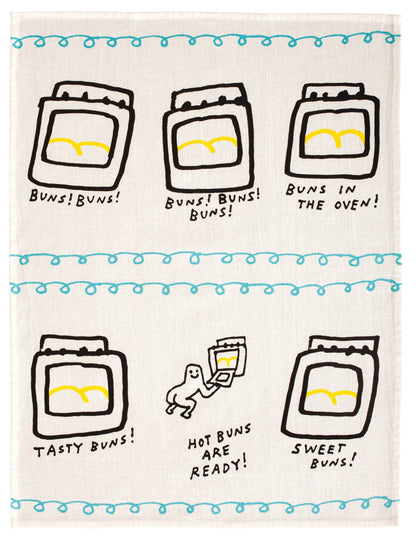 Hot Buns Are Ready  Dish Towel by Incognito