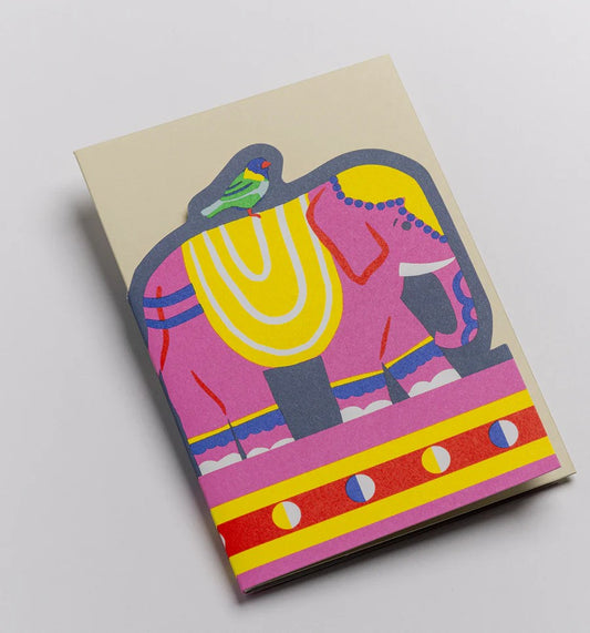 Elephant Parade Fold Out Concertina Card By Naomi Wilkinson