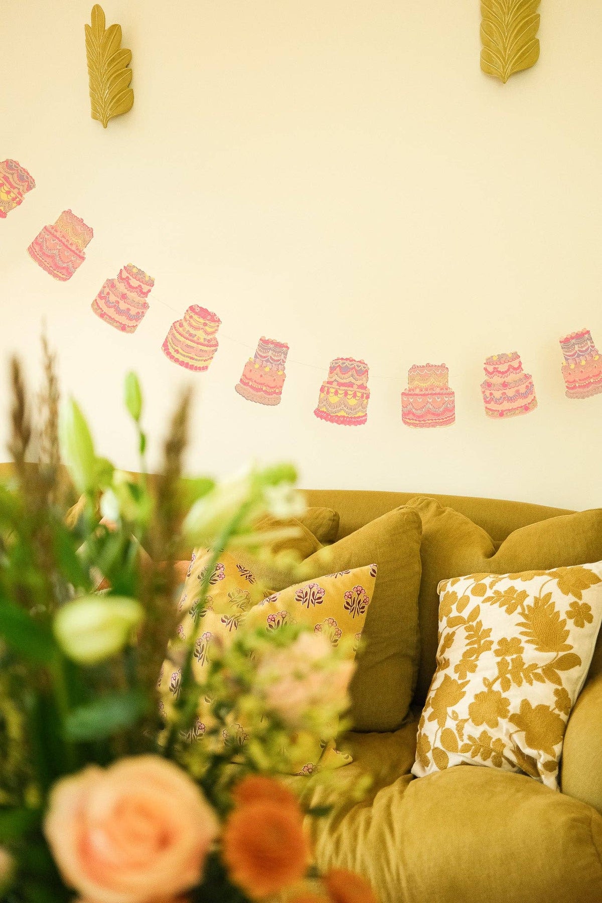 Celebration / Birthday CAKES Sewn Garland By East End Press