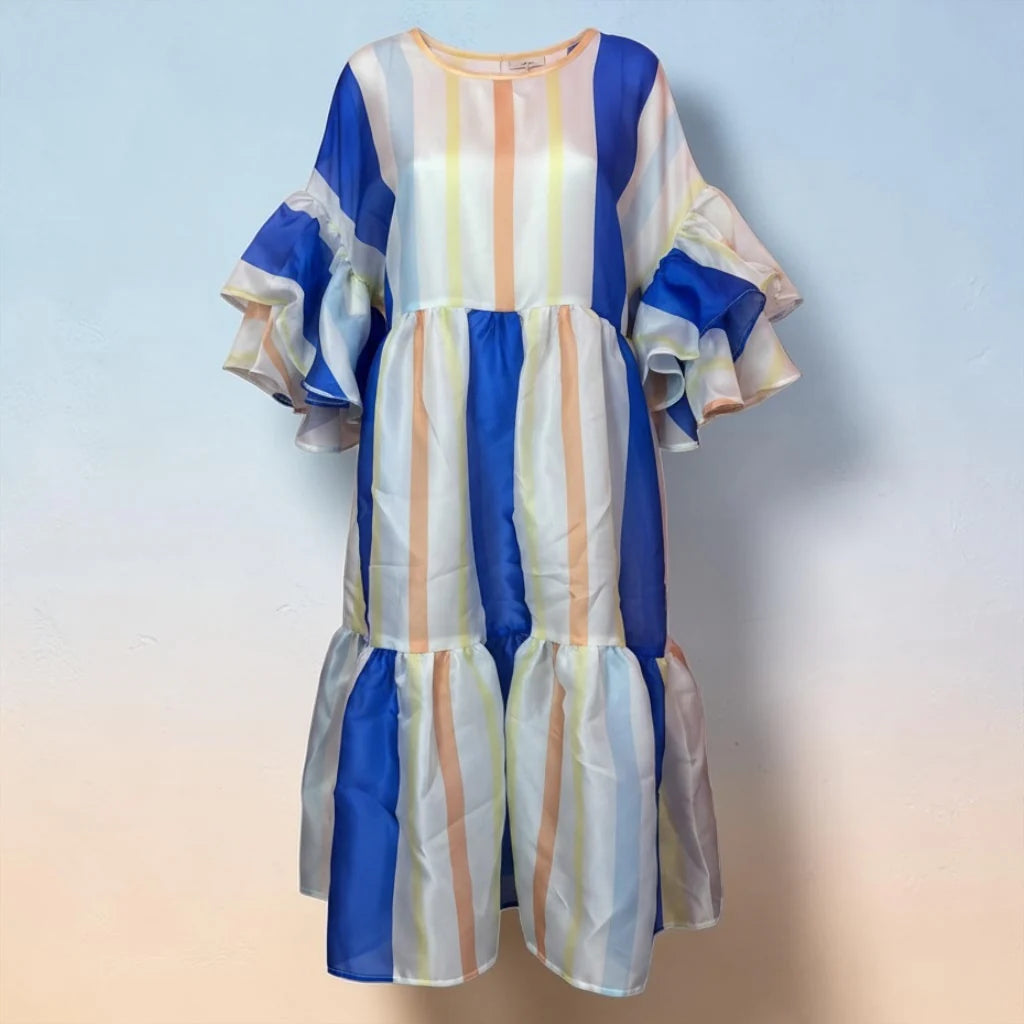 Stripe Silk Organza Dress By ByByrd