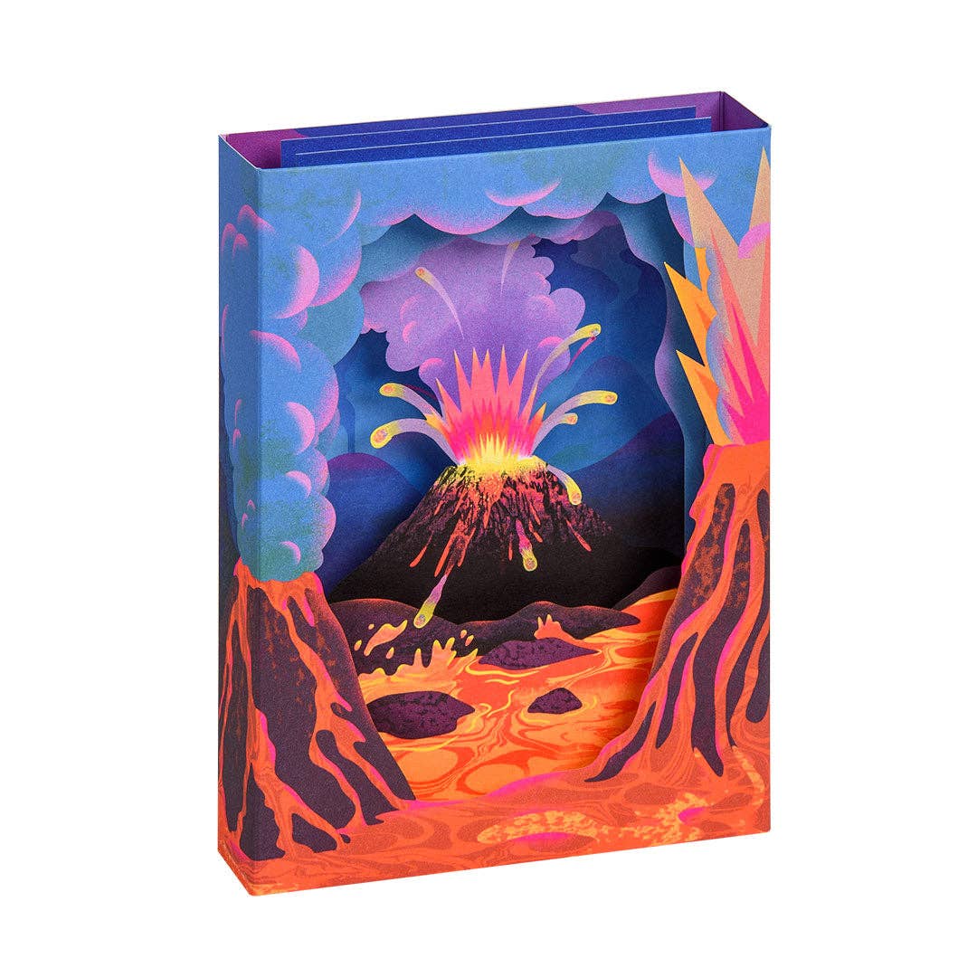 Volcano Greeting 3D Card By Oh Deer