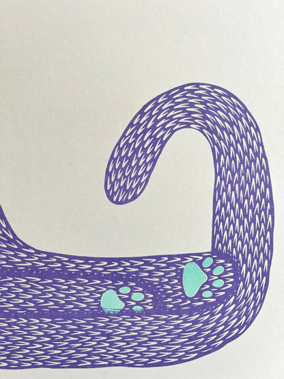 Cat Riso Print by Strangford