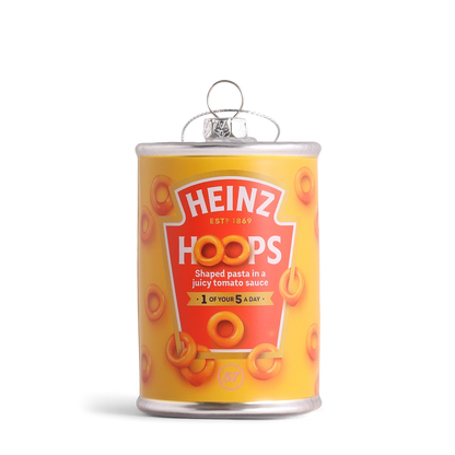 Heinz Spaghetti Hoops Glass Decoration Baubles
