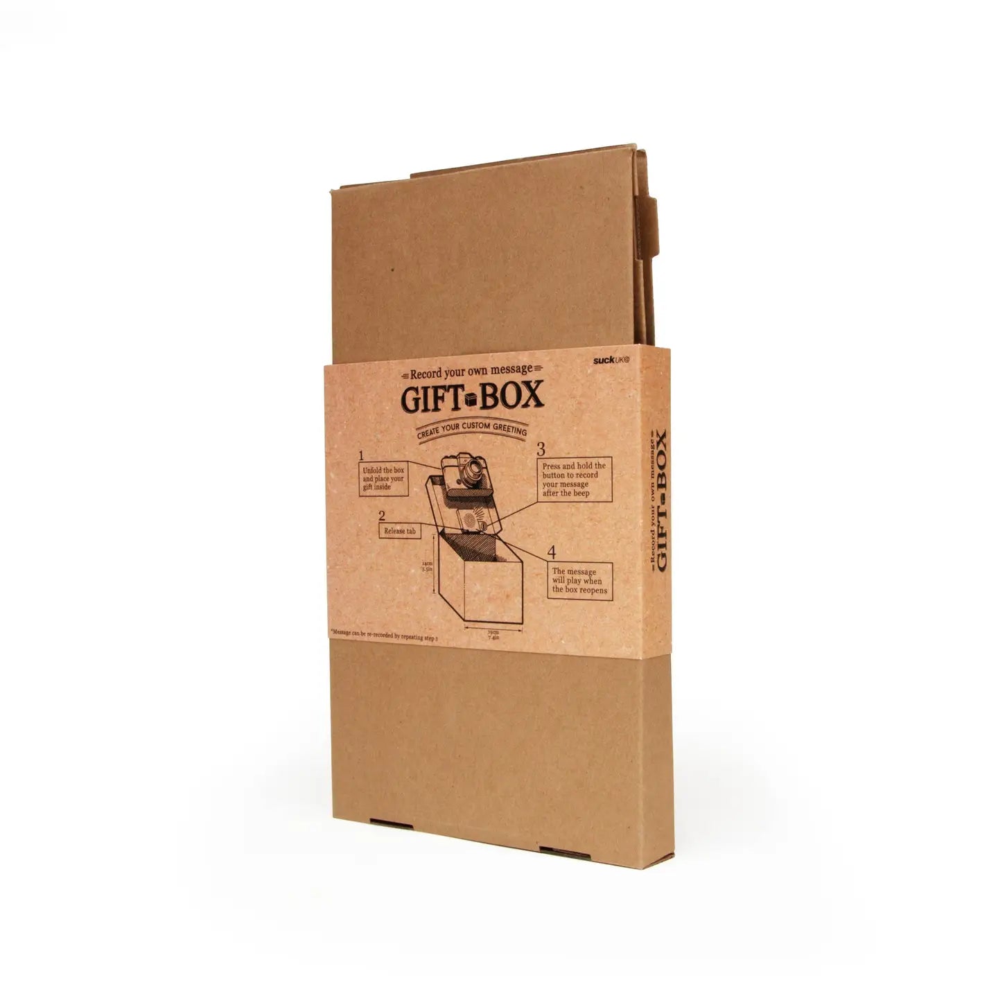 Record Your Own Message in A Box by Luckies of London