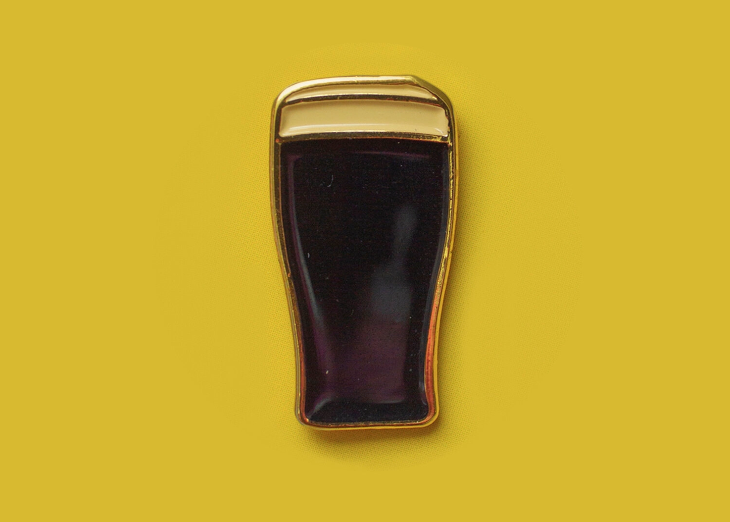 Pint O Plain Enamel Pin by Mink