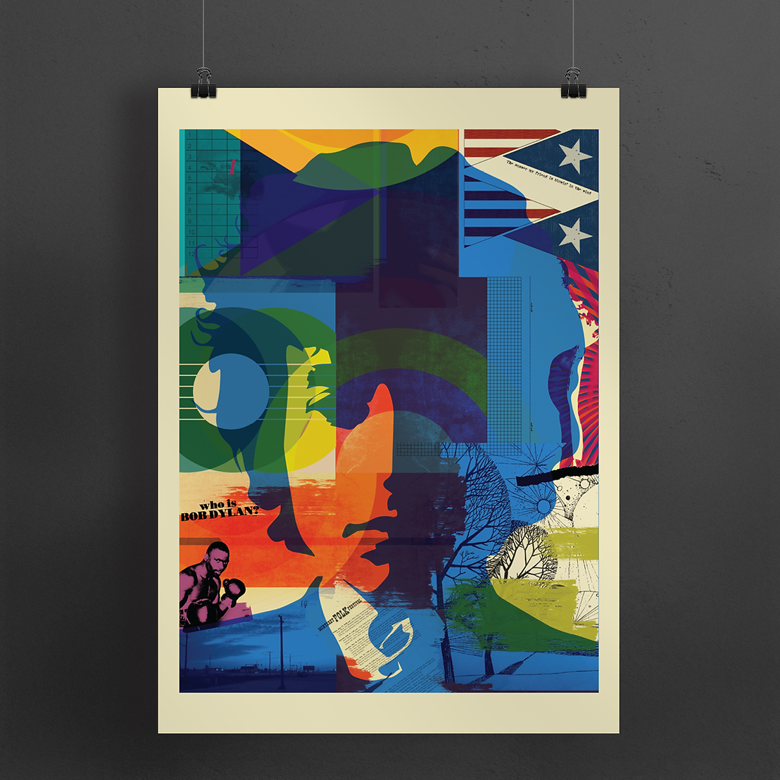 Who is Bob Dylan ? Art Print By Stereo Typist