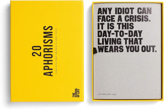 20 Aphorisms - Wit and Wisdom for Daily Life by SCHOOL OF LIFE