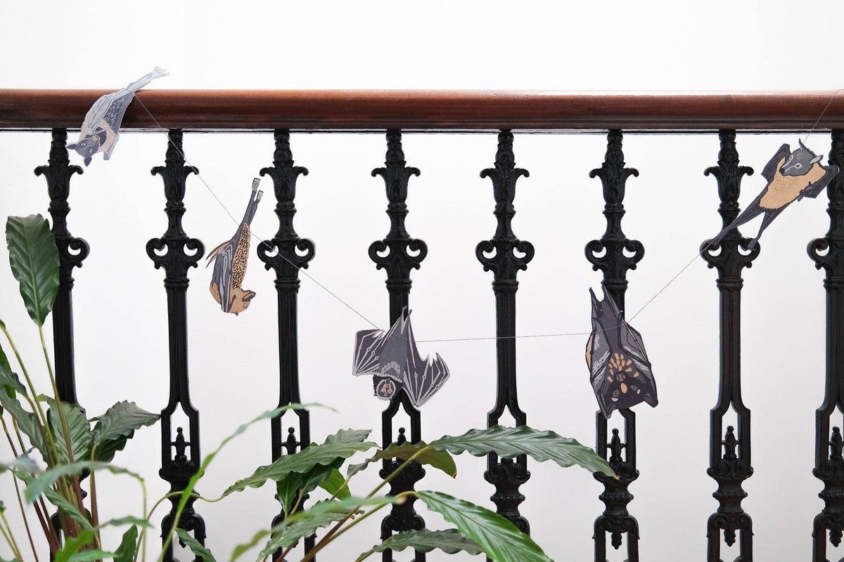 BATS Sewn Garland Decoration By East End Press