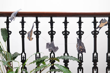 BATS Sewn Garland Decoration By East End Press