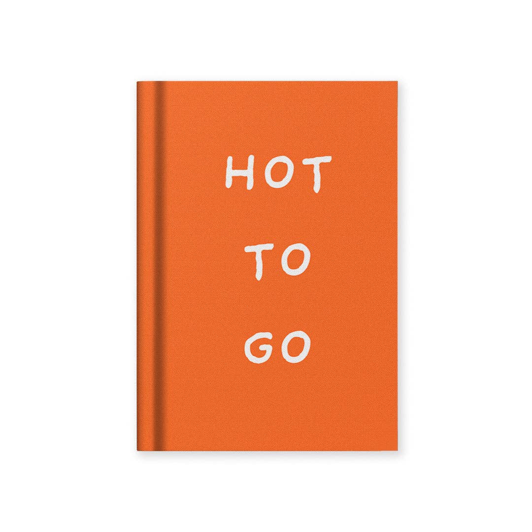 Hot To Go A7 Fabric Hardback Tiny Notebook By Oh Deer