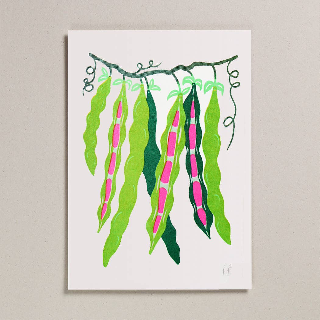 Beans | A4 Risograph Art Print By Petra Boase
