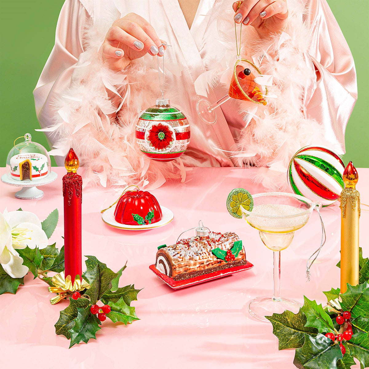 Margarita Cocktail Shaped Bauble
