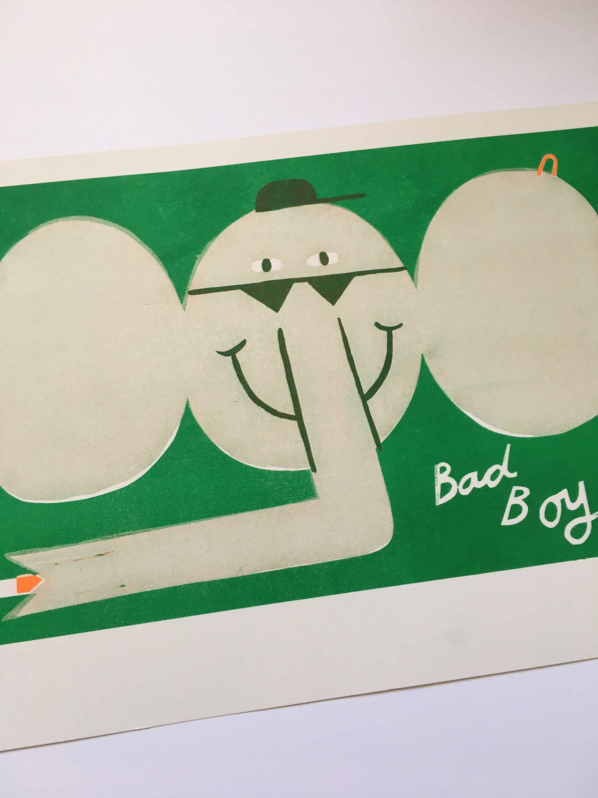 Bad Boy Smoking Elephant Riso Print By Maxy Machen