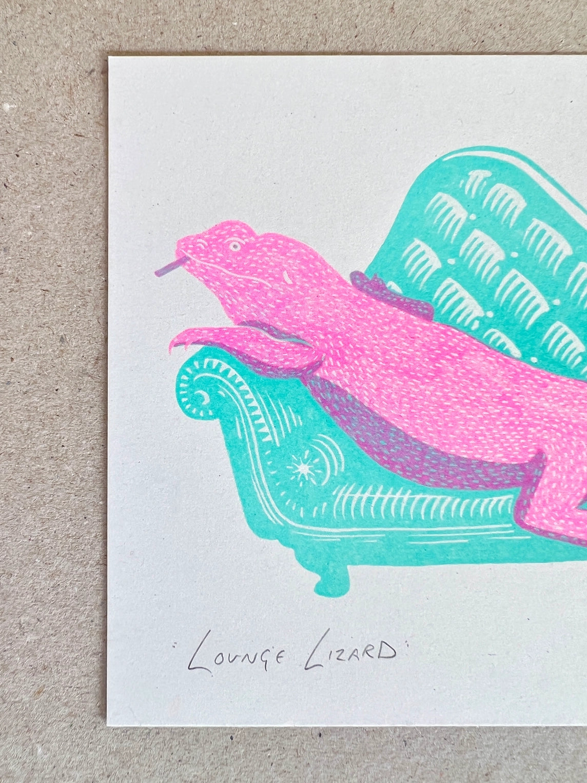 Lounge Lizard Art Print by Strangford