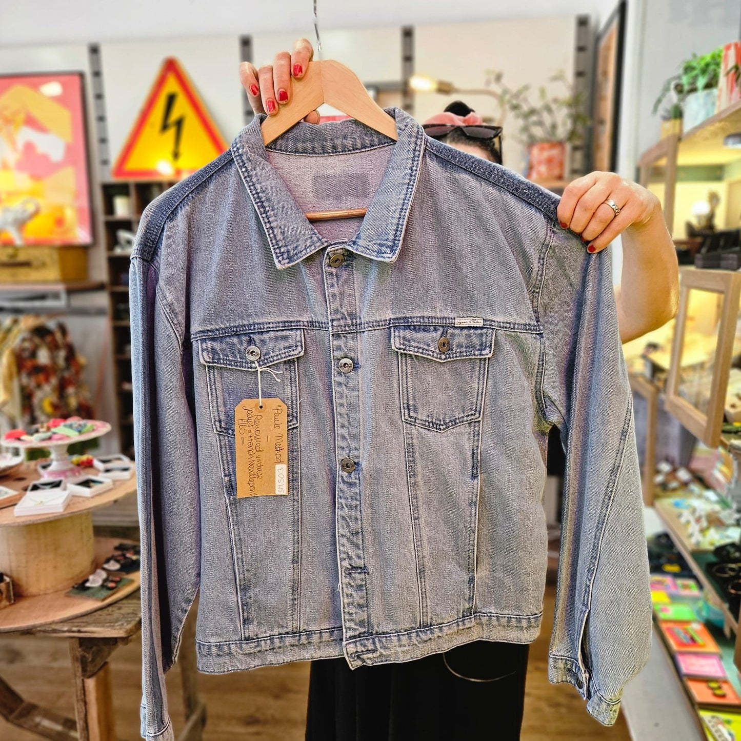 Paul's Method embroidery - Vintage Denim Jacket by Stitch & Make