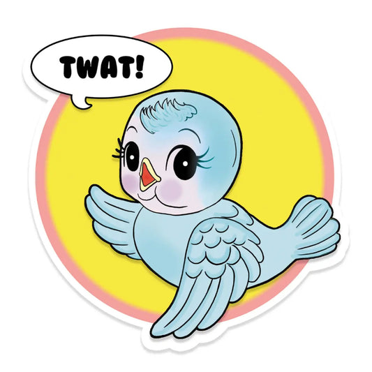 Kitsch Sweary Bluebird Vinyl Sticker by Bite Your Granny