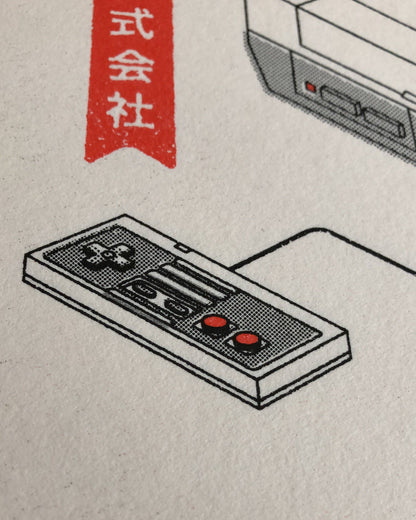 NES Risograph By Mockup Goods