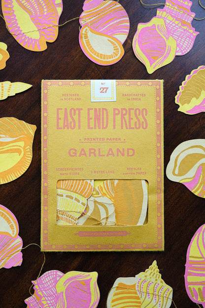 Shell Sewn Garland By East End Press