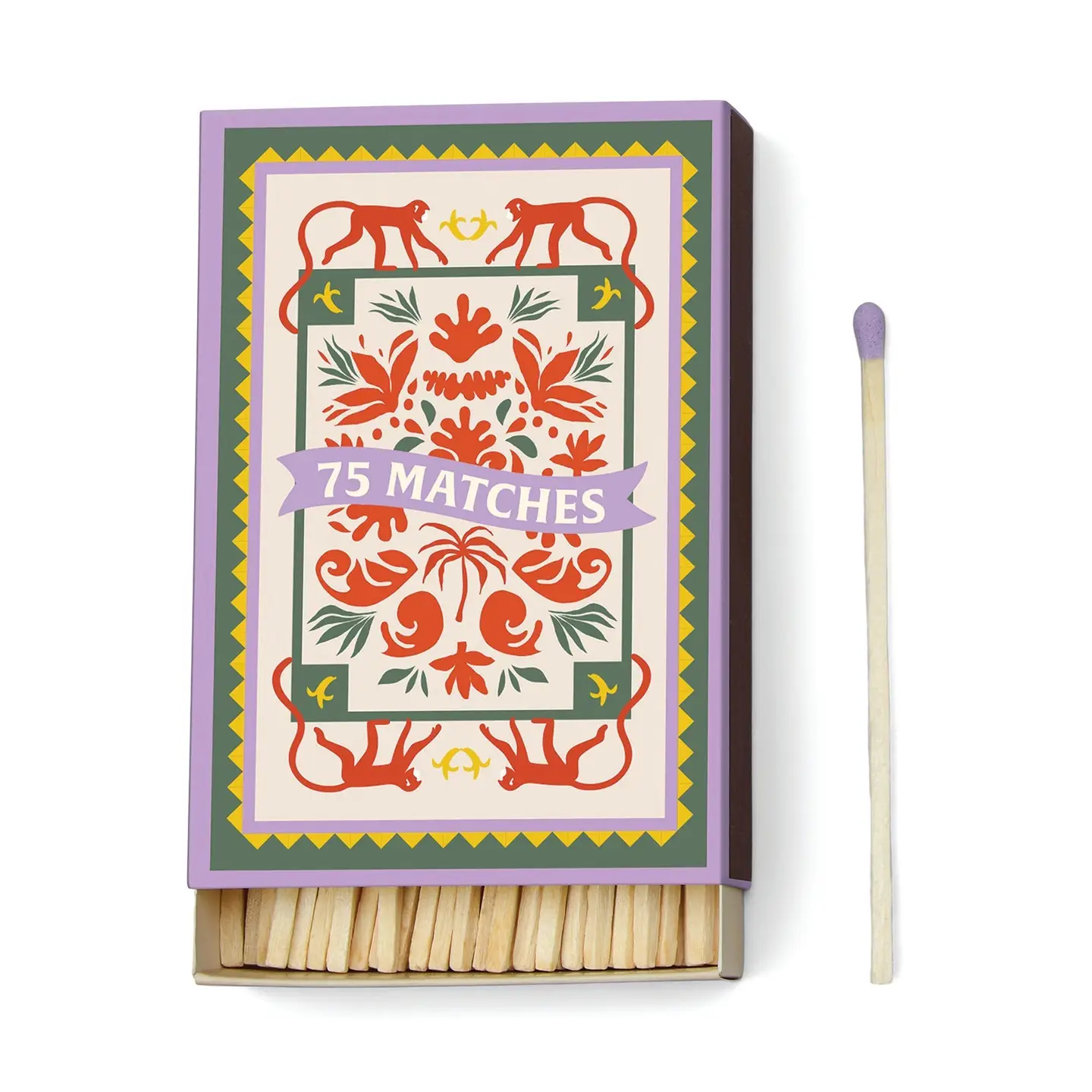 Boxed Matches "Jungle" Set of 75 Matches by Designworks Collective