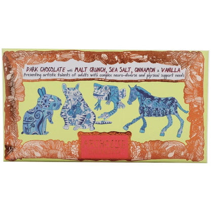Magnificent & Mighty, Dark Chocolate with Malt Crunch, Sea Salt, Cinnamon and Vanilla by Arthouse