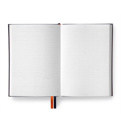 Orange Fabric Daily Planner By Oh Deer