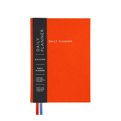 Orange Fabric Daily Planner By Oh Deer