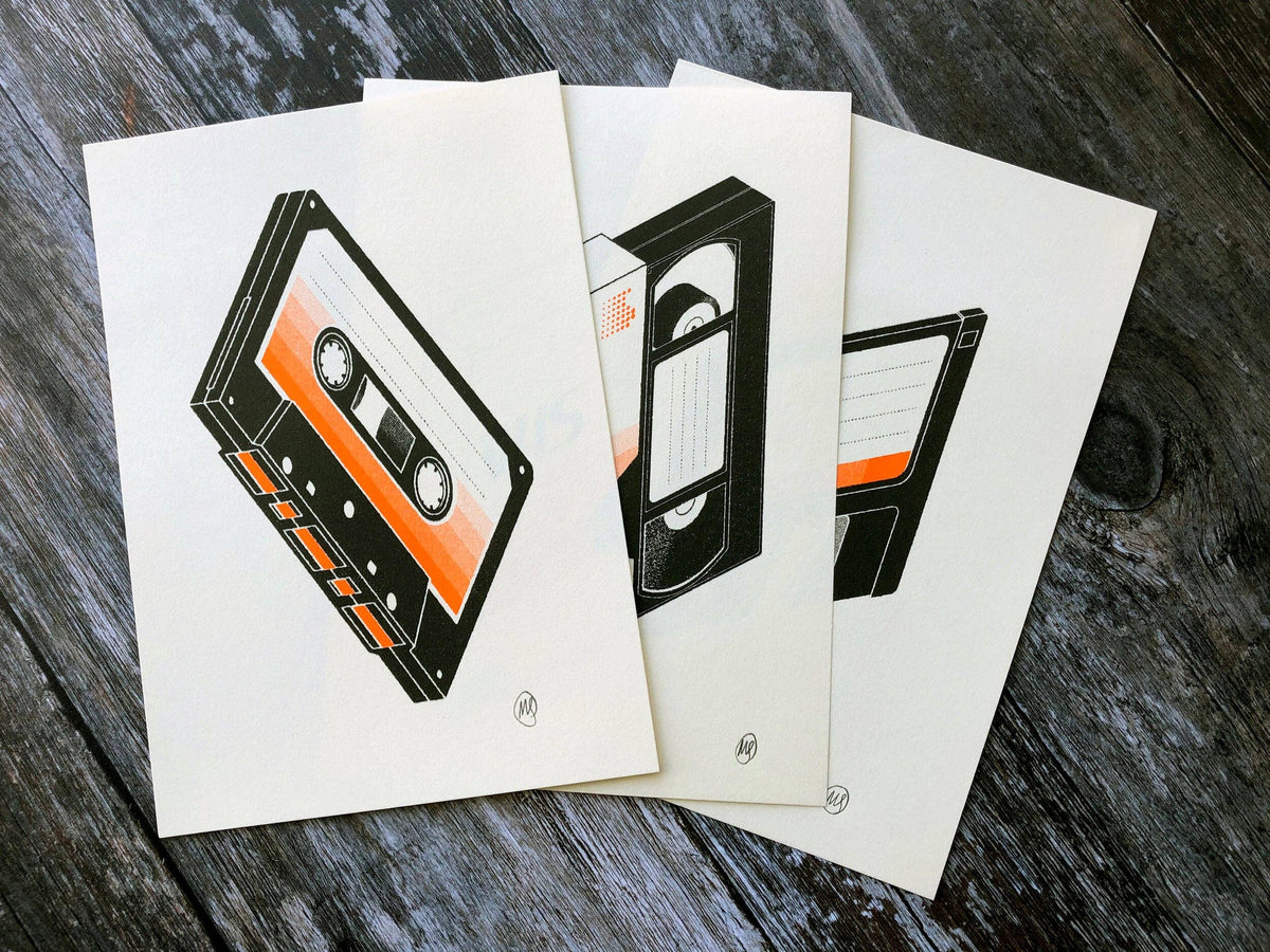 VHS Risograph By Mockup Goods