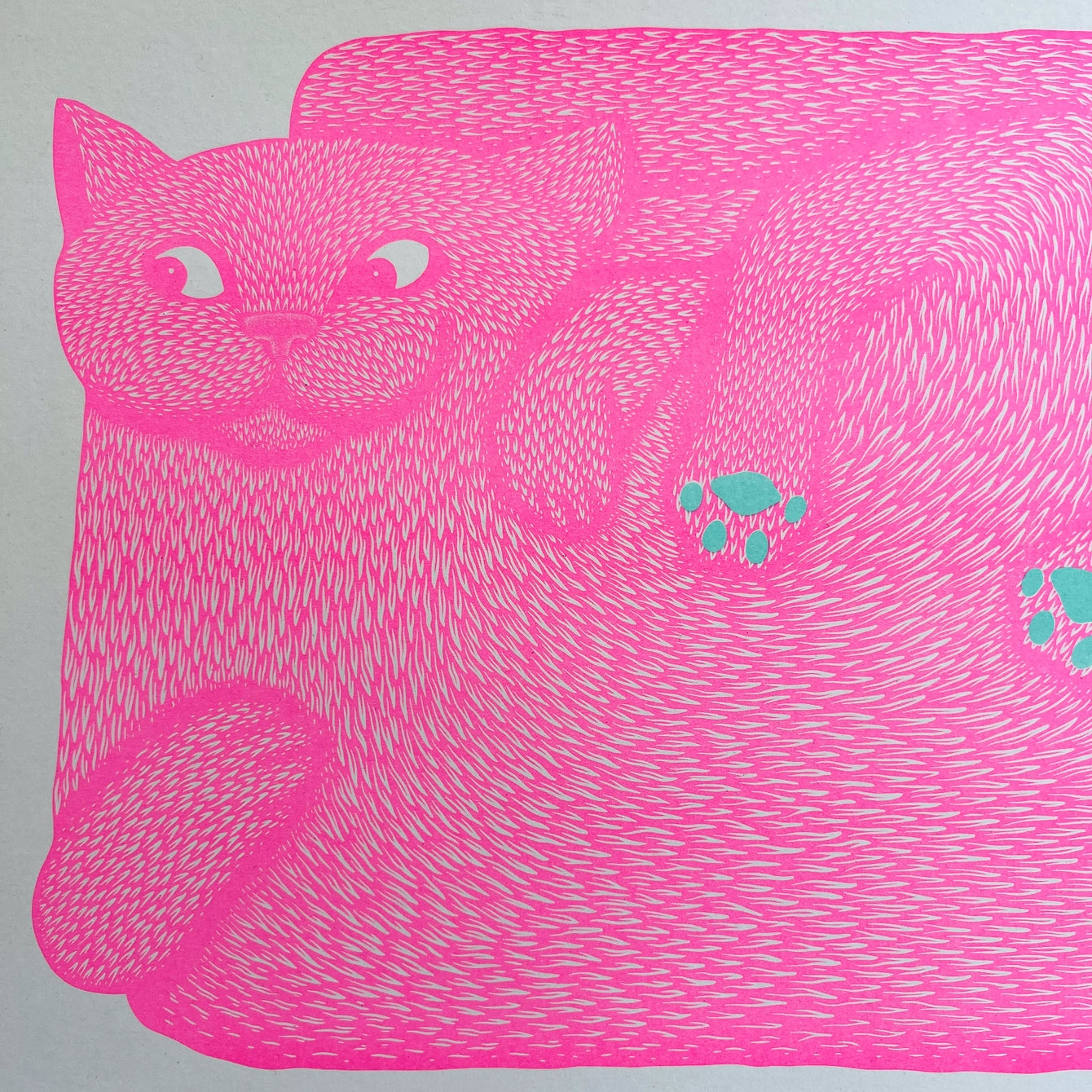 I'm Just A Paw Boy from A Paw Family Riso Print by Strangford