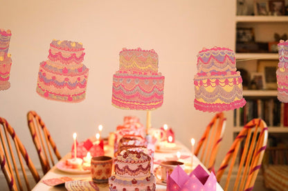 Celebration / Birthday CAKES Sewn Garland By East End Press