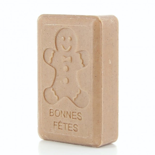 Seasonal Bonhomme Pain D'epices (Gingerbread Man) 125g Soap by Savons.com