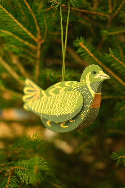 Partridge Screen-Printed Board Decoration By East End Press