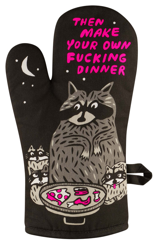 Make Your Own Dinner Raccoon Oven Mitt by Incognito