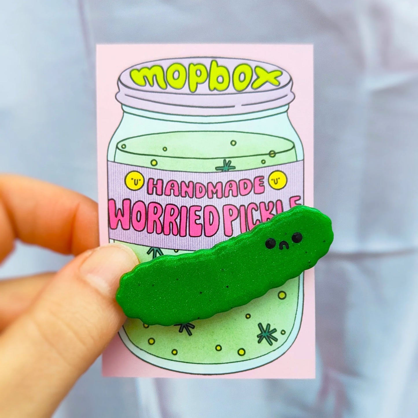 Pickle Handmade Pin Badge - Pickle Gang by MopBox