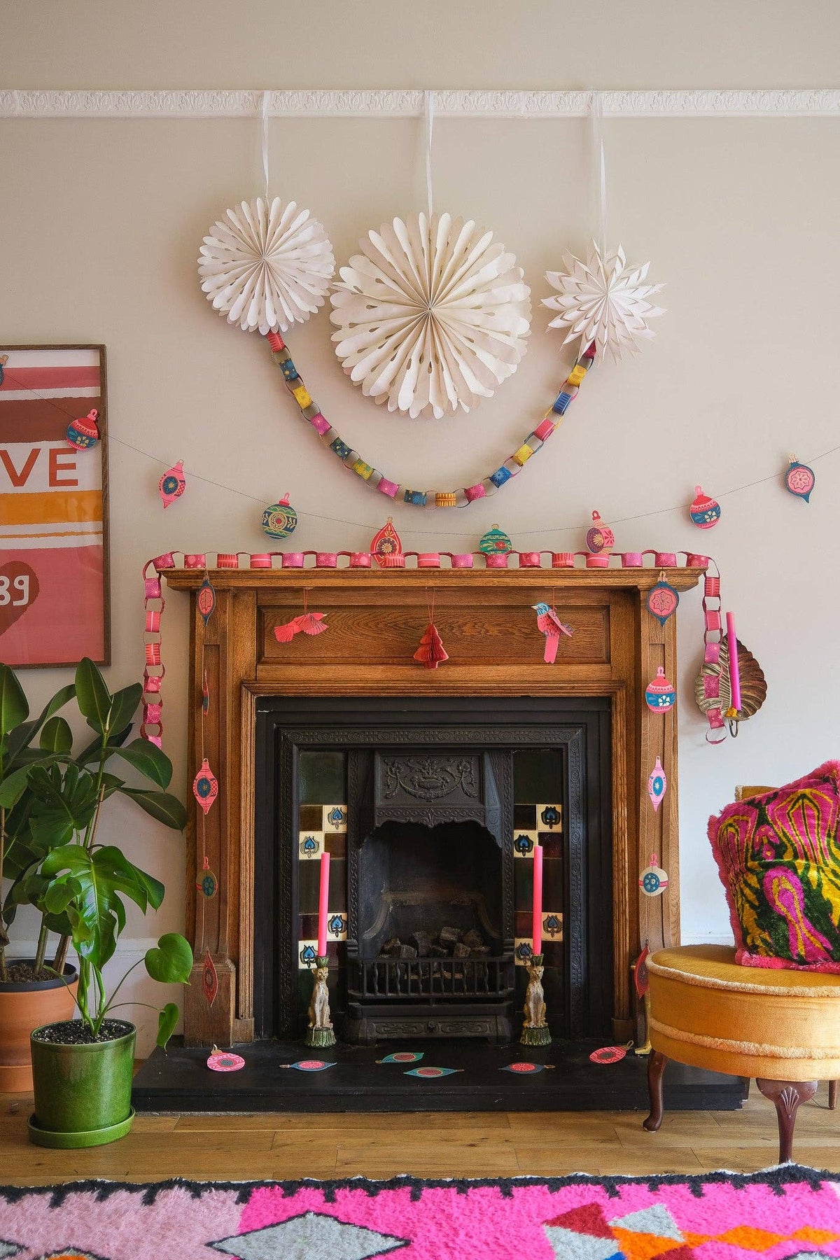 Baubles Sewn Garland By East End Press