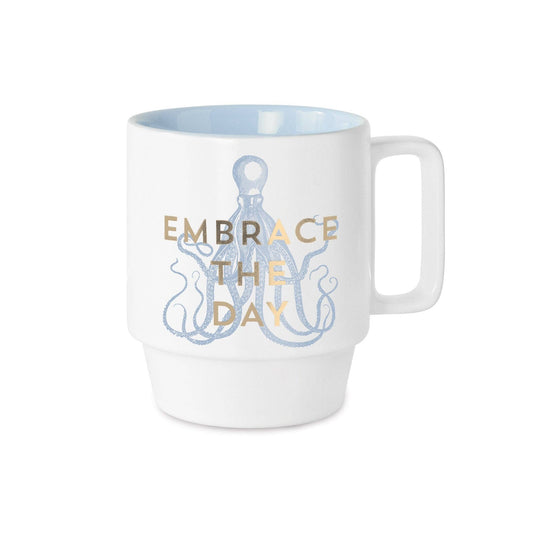 Designworks Ink Vintage Sass Ceramic Mug - Embrace The Day
