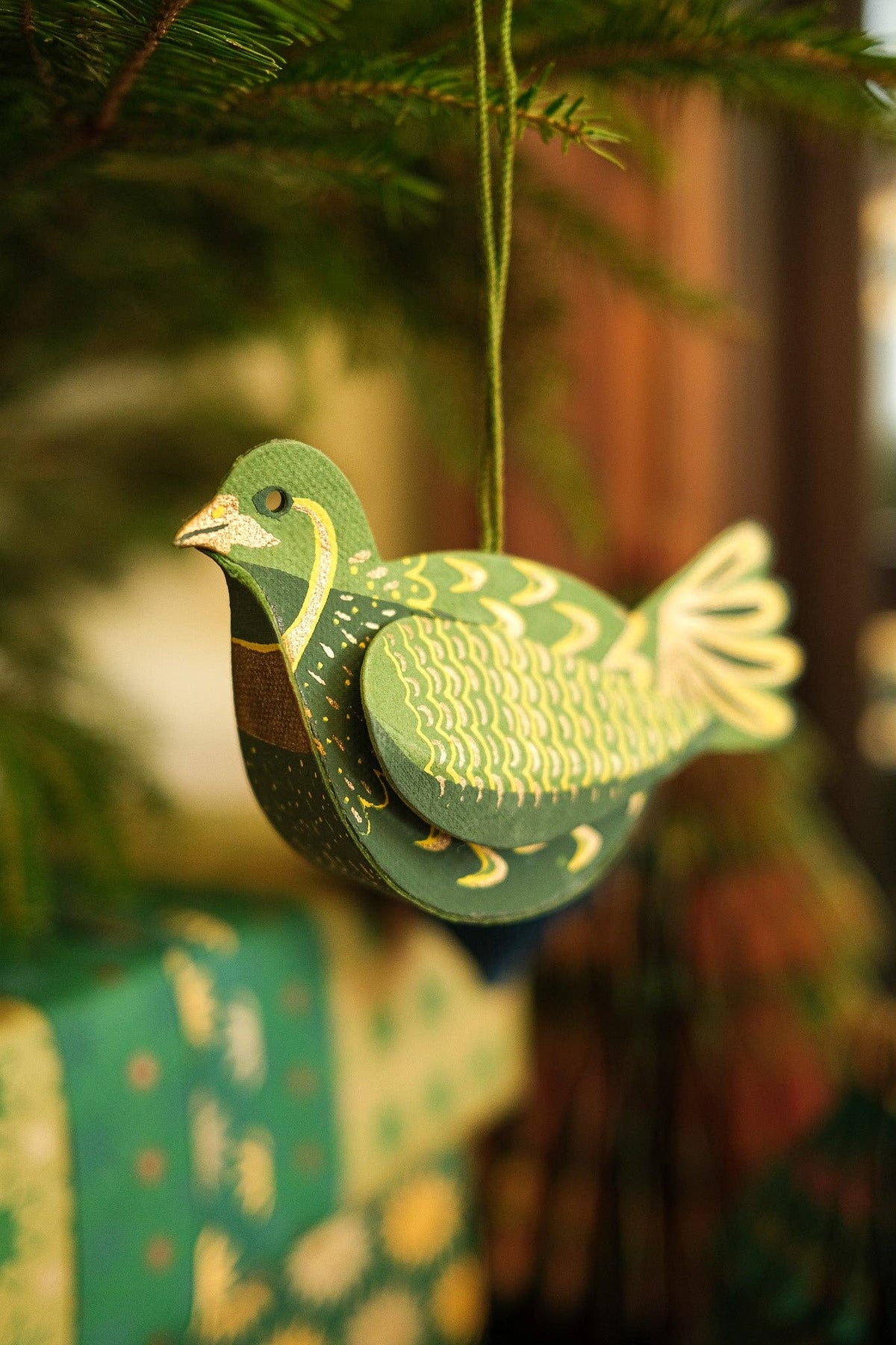 Partridge Screen-Printed Board Decoration By East End Press